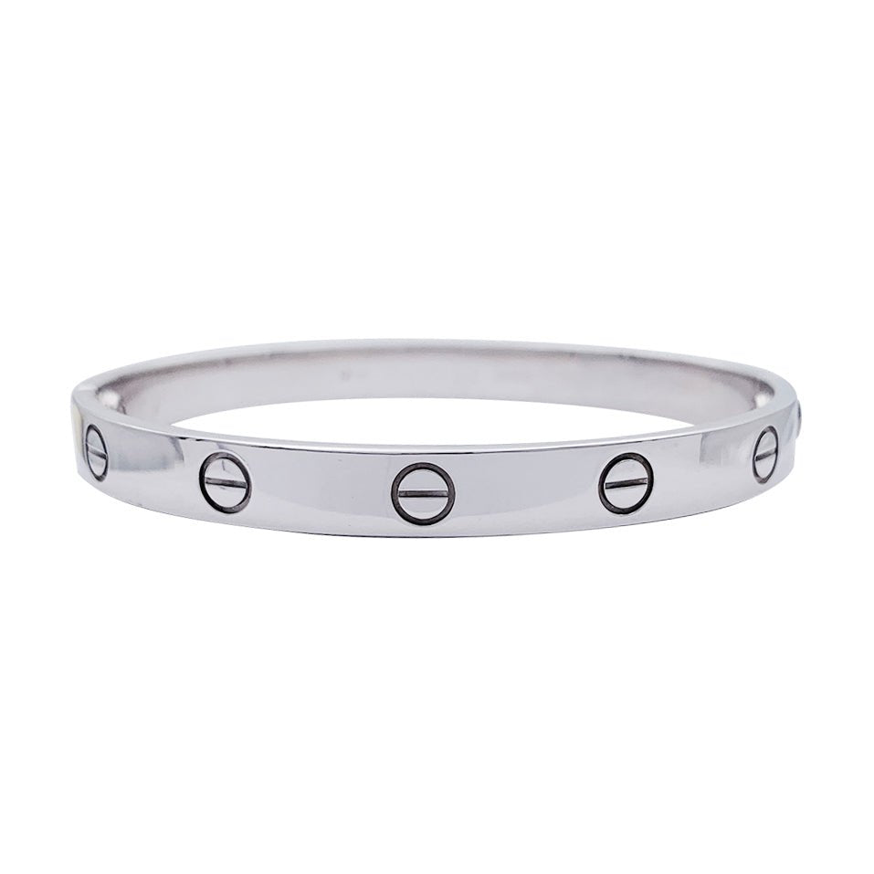 Bracelet CARTIER "Love" en or blanc. - Castafiore