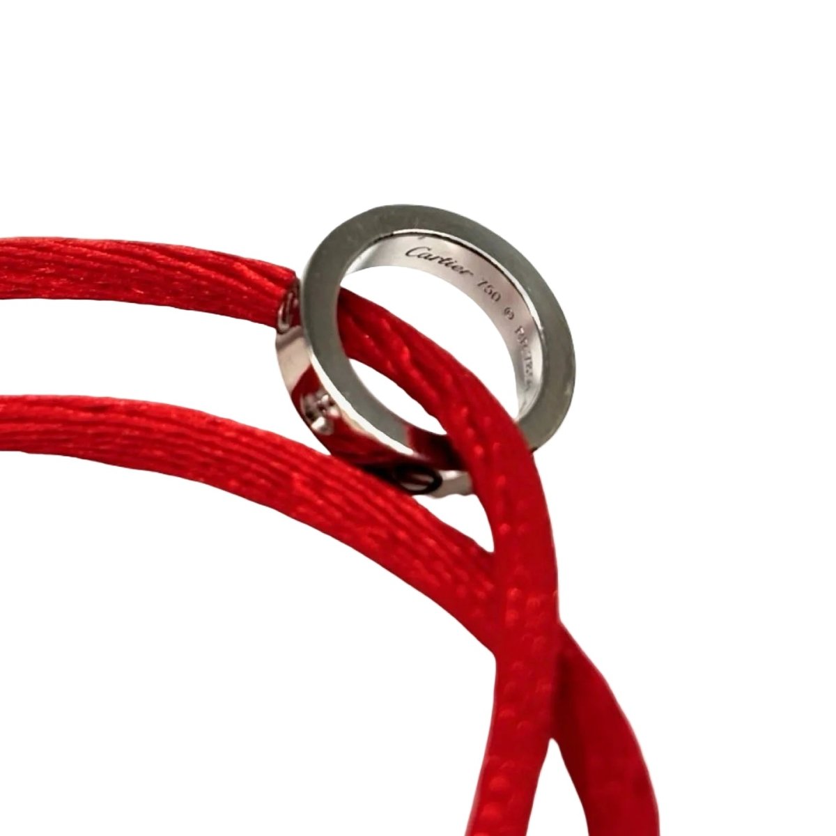 Bracelet CARTIER "Love" en or blanc, céramique et diamants - Castafiore