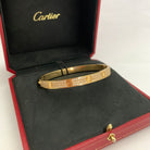 Bracelet CARTIER "Love" en or jaune avec diamants pavés - Castafiore