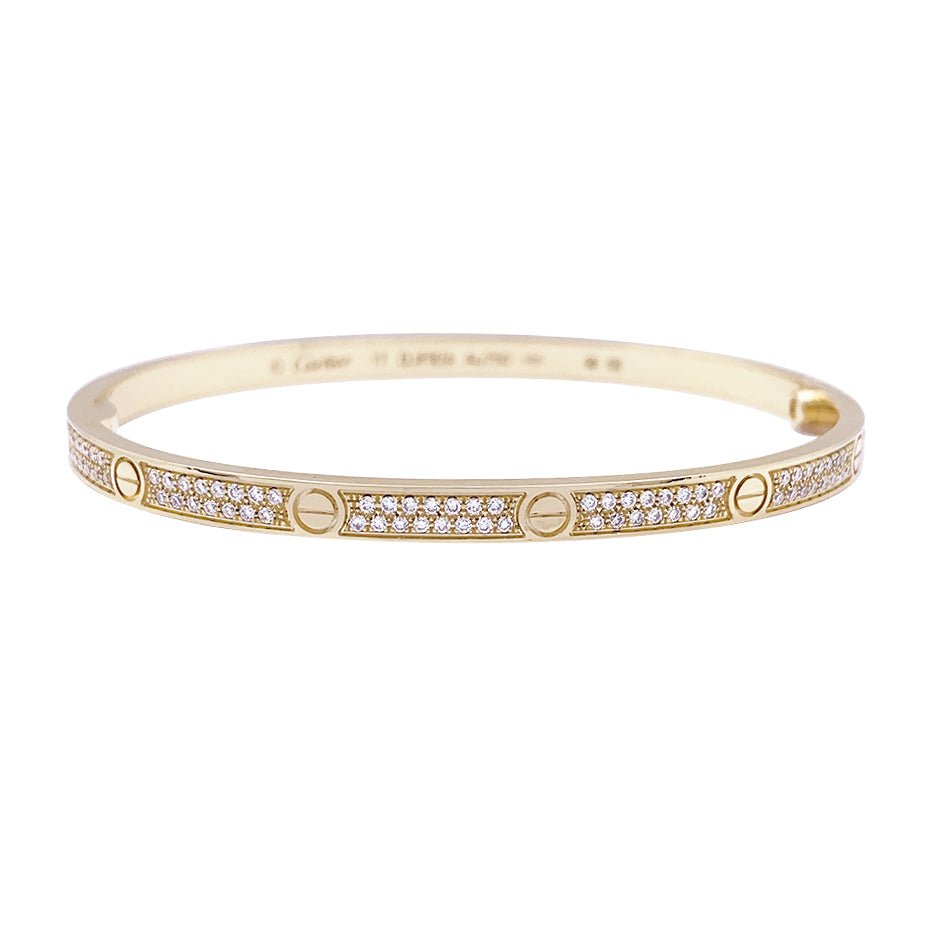 Bracelet CARTIER "Love" en or jaune et diamant - Castafiore