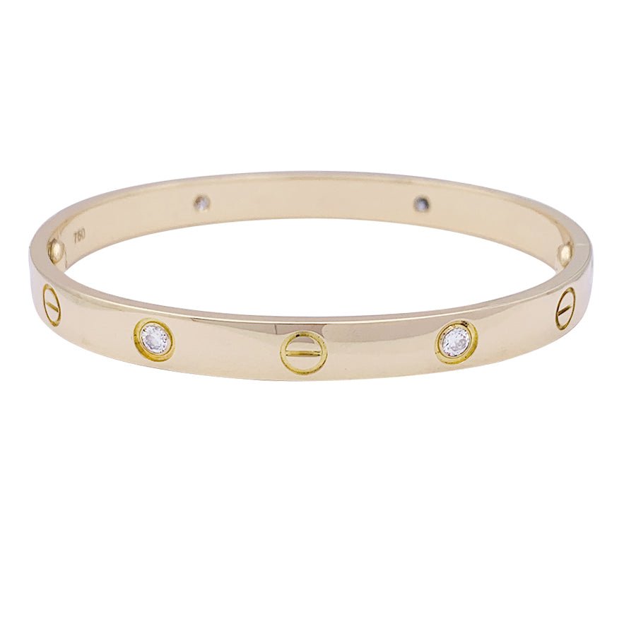 Bracelet CARTIER "Love" en or jaune et diamant - Castafiore