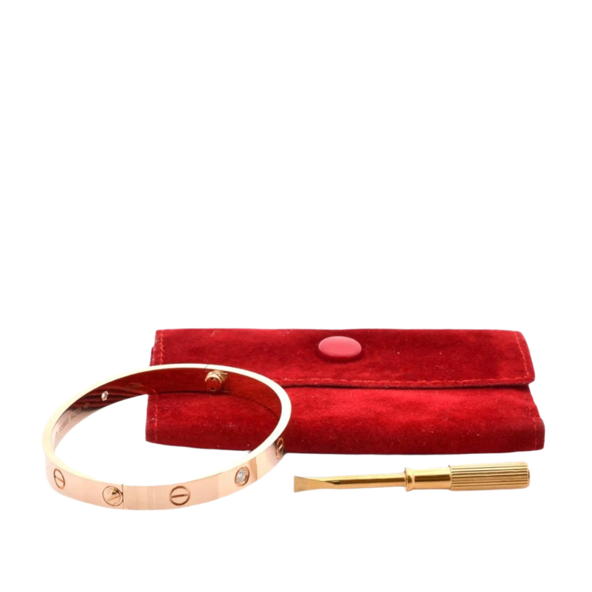 Bracelet CARTIER "Love" en or jaune et diamants - Castafiore