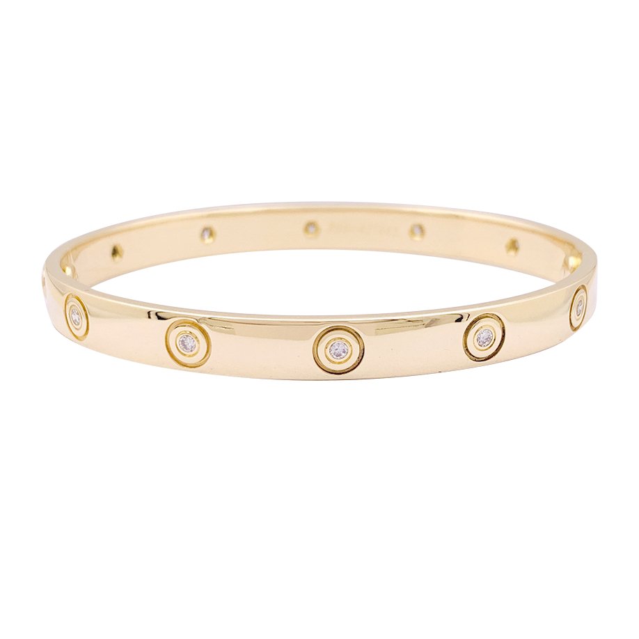 Bracelet CARTIER "Love" en or jaune et diamants - Castafiore