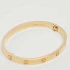 Bracelet Cartier Love en or jaune taille 18 - Castafiore