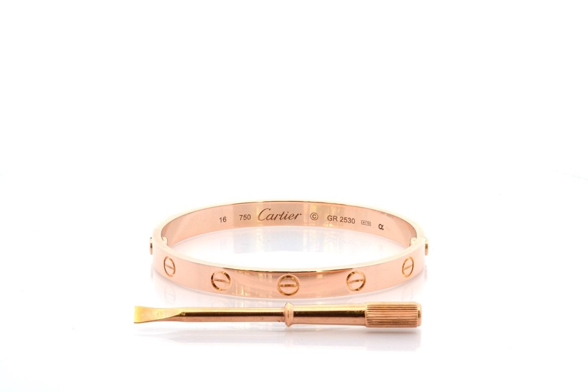Bracelet CARTIER "Love" en or rose - Castafiore