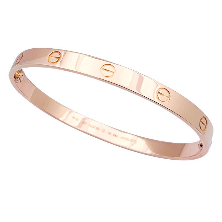 Bracelet Cartier, "Love", en or rose. - Castafiore