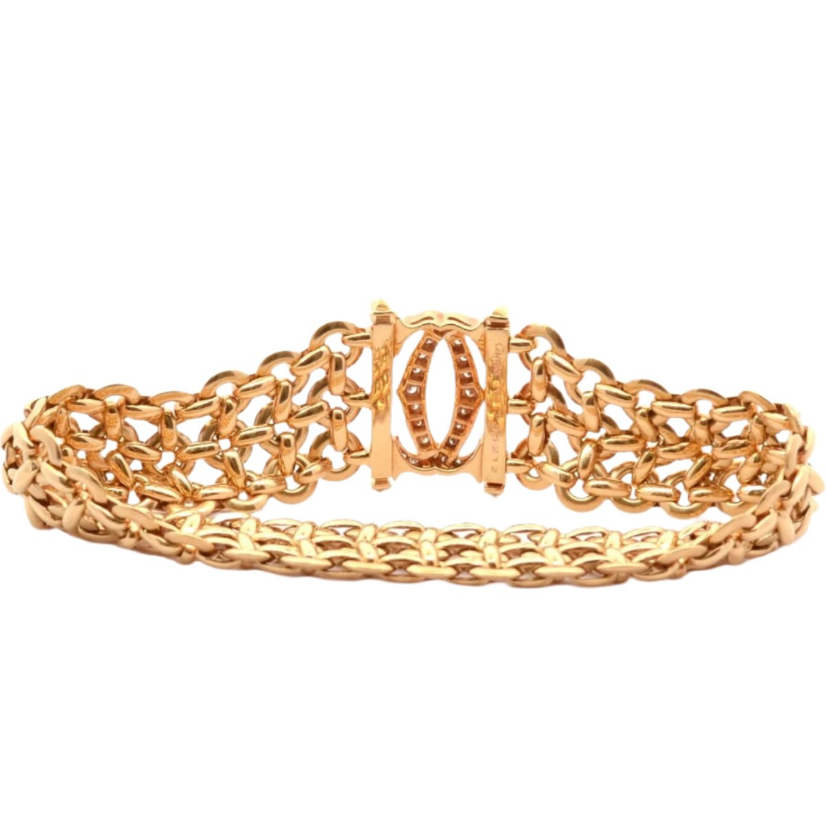 Bracelet CARTIER "Pénélope" en or jaune et diamants - Castafiore