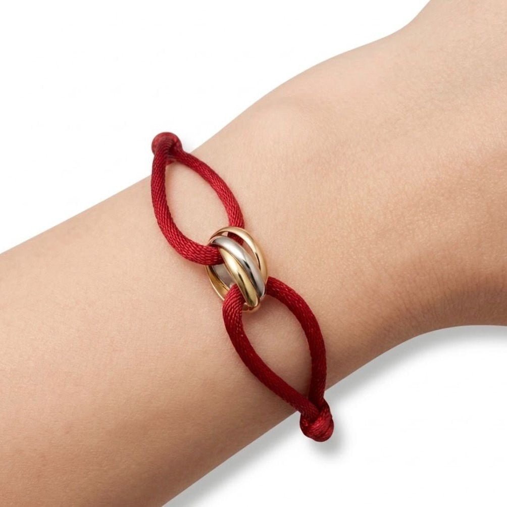 Bracelet CARTIER "Trinity" en or blanc, or jaune et or rose - Castafiore