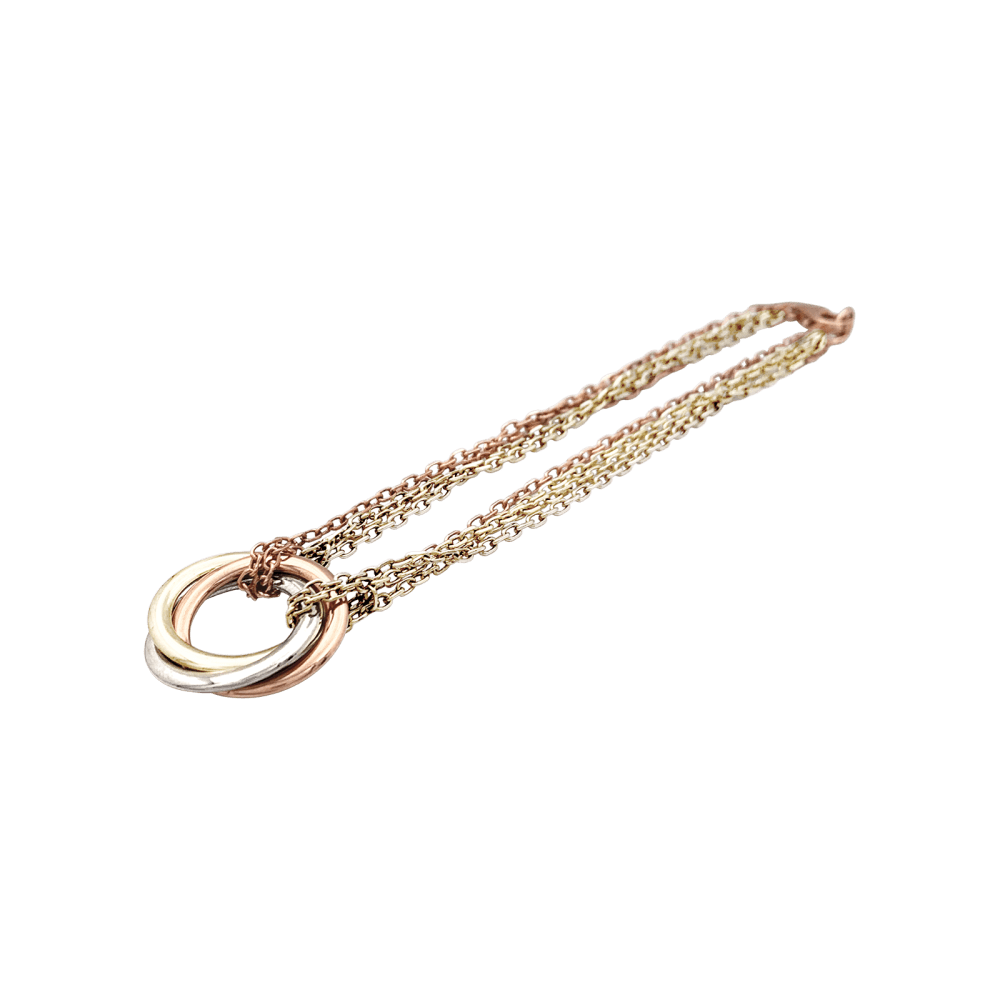 Bracelet Cartier "Trinity", three-tone gold.