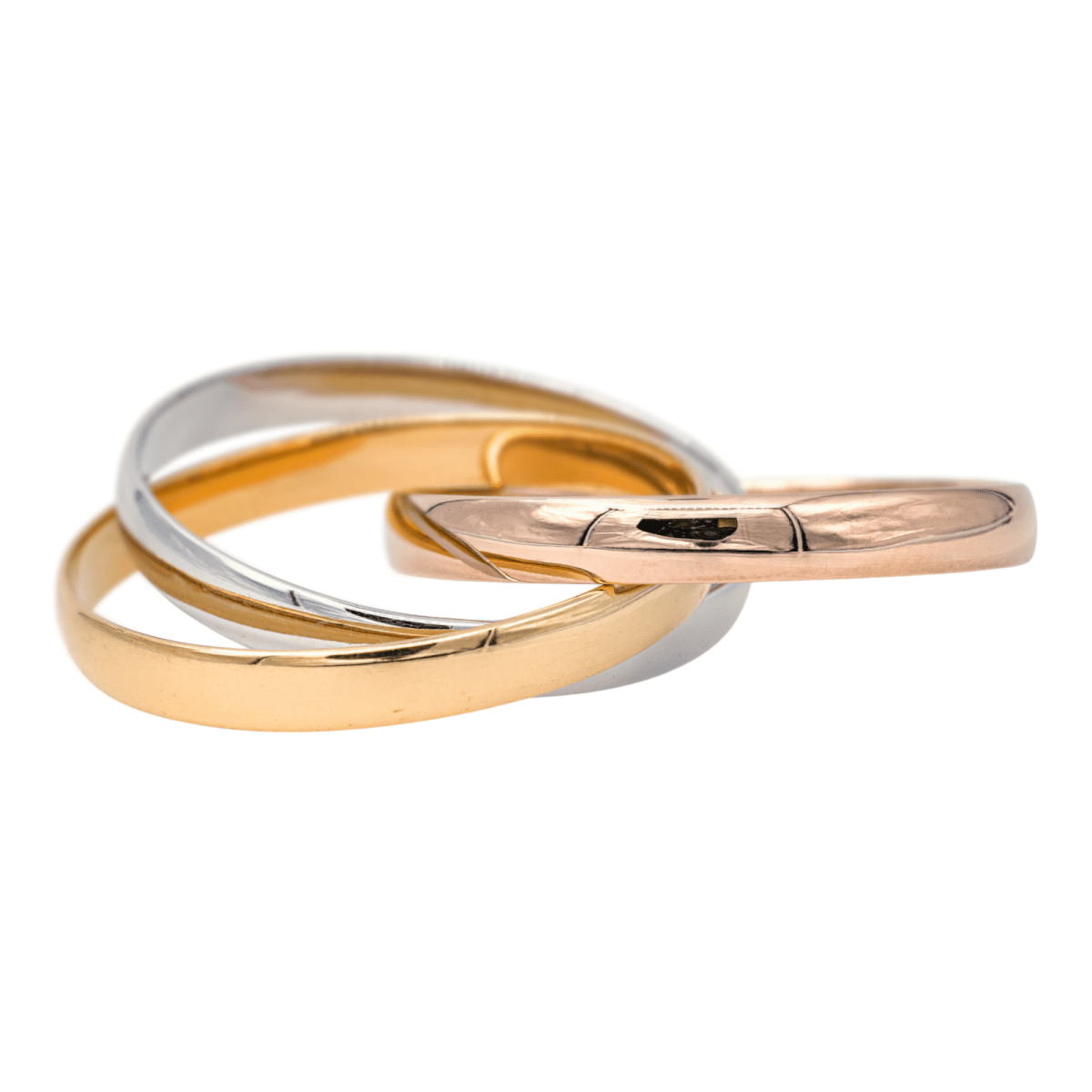 Bracelet CARTIER "Trinity" en or jaune, or rose et or blanc - Castafiore