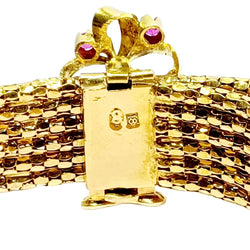Bracelet Ceinture en or champagne et rubis - Castafiore
