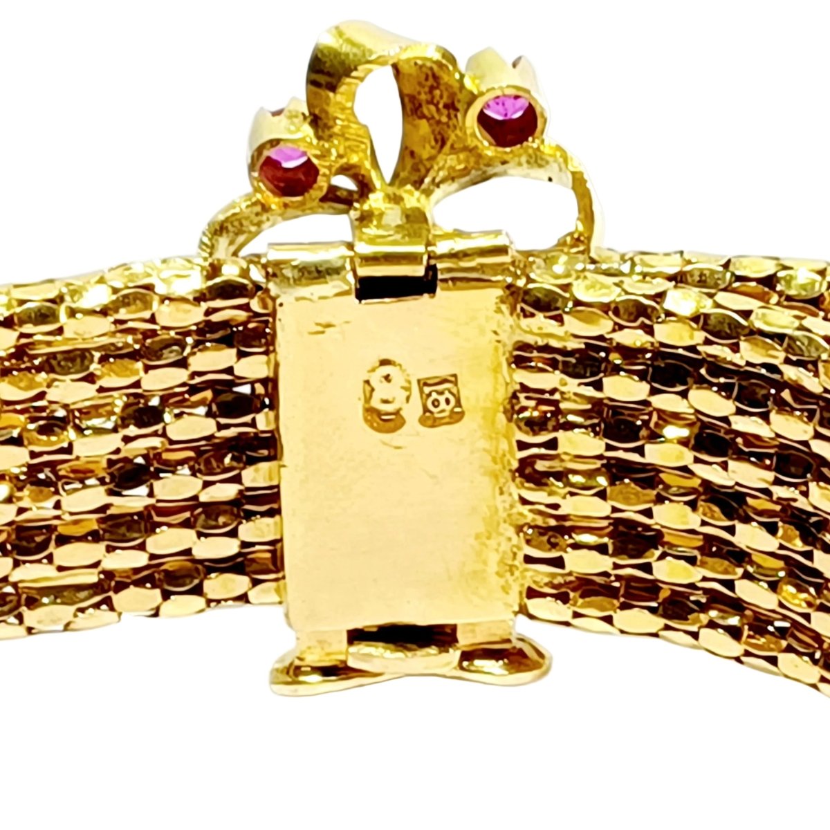 Bracelet Ceinture en or champagne et rubis - Castafiore
