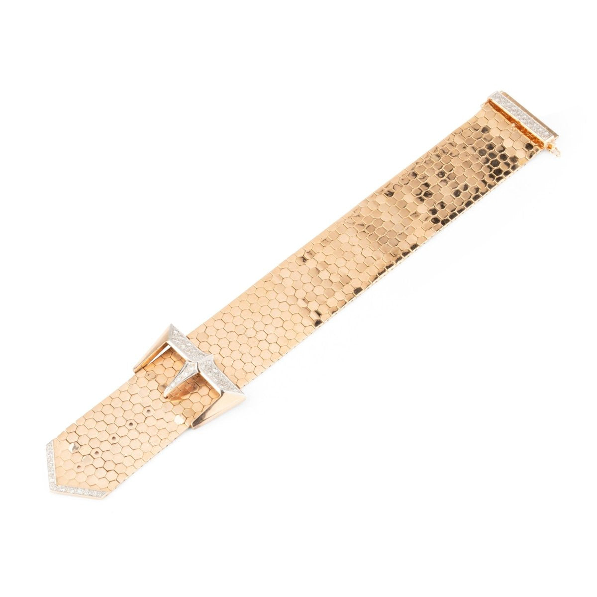 Bracelet Ceinture en or jaune et diamants - Castafiore