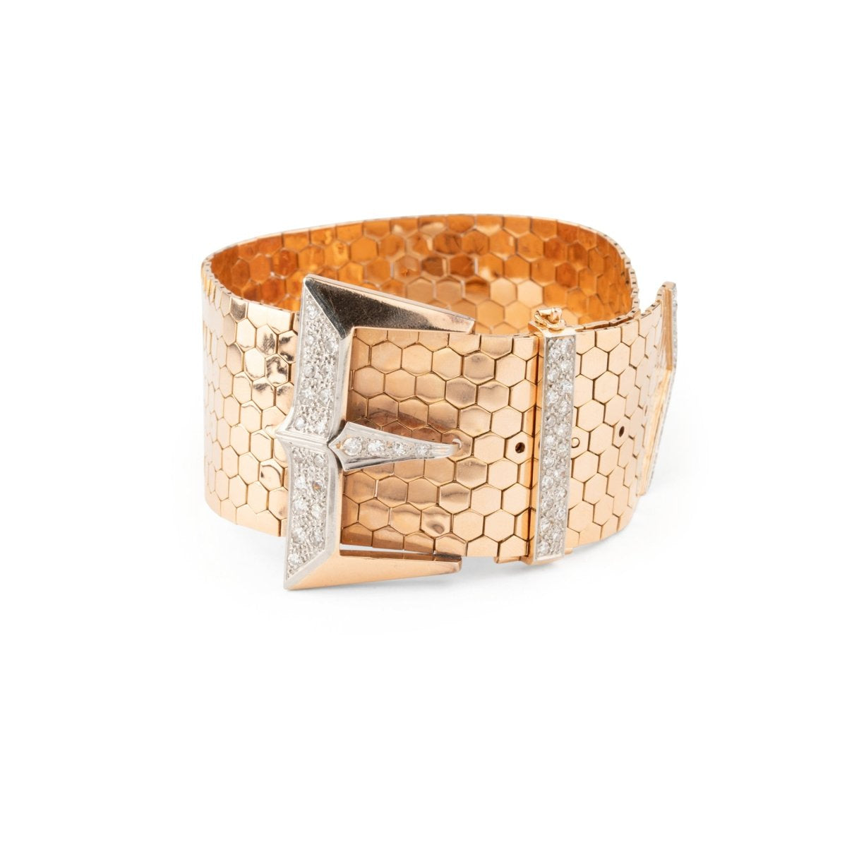 Bracelet Ceinture en or jaune et diamants - Castafiore