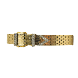 Bracelet Ceinture en or jaune et diamants - Castafiore