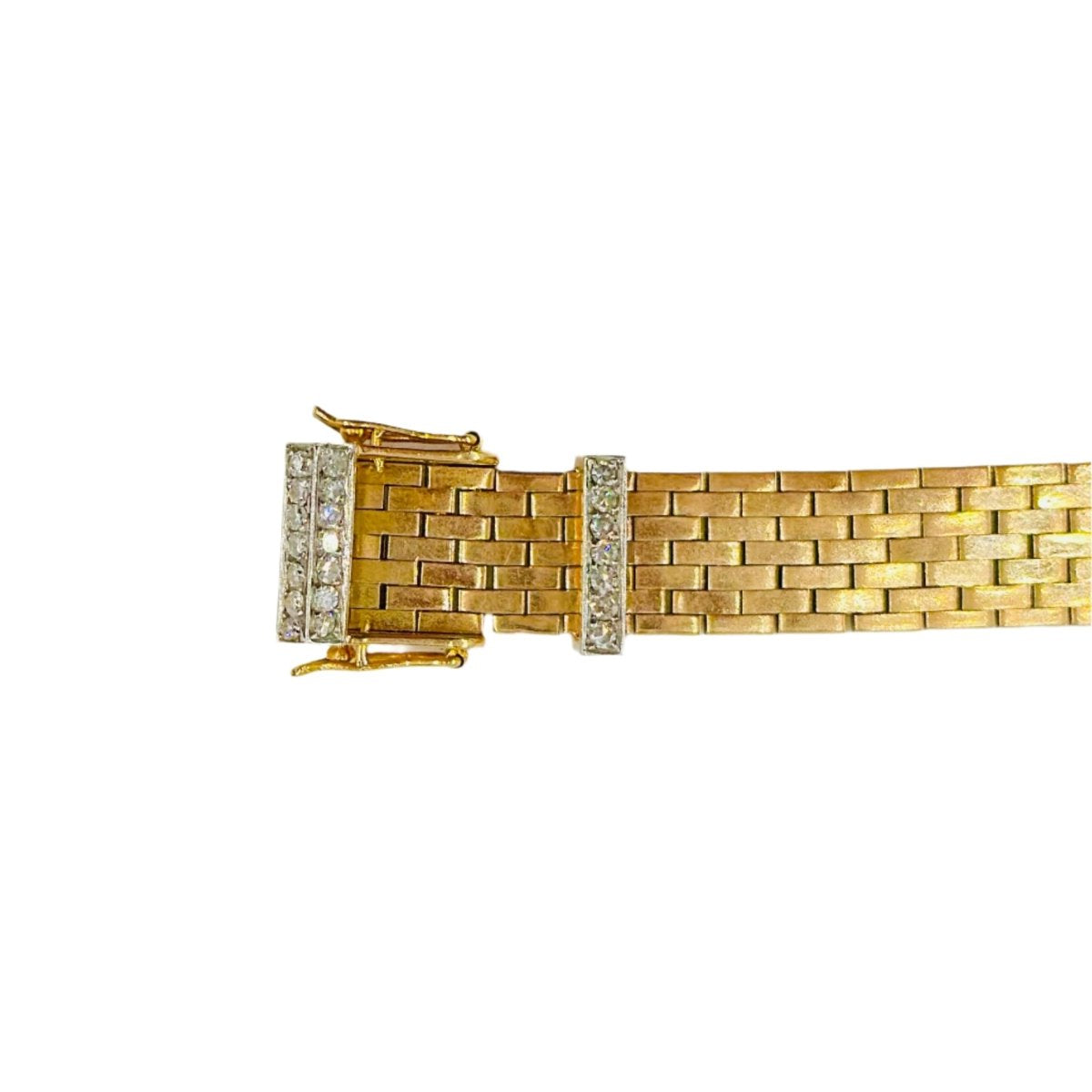 Bracelet ceinture en or jaune et diamants - Castafiore