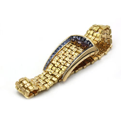 Bracelet Ceinture - Or jaune, Saphirs & Rubis synthétiques - Castafiore