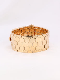 Bracelet ceinture vintage or rose diamants 1.4 ct - Castafiore