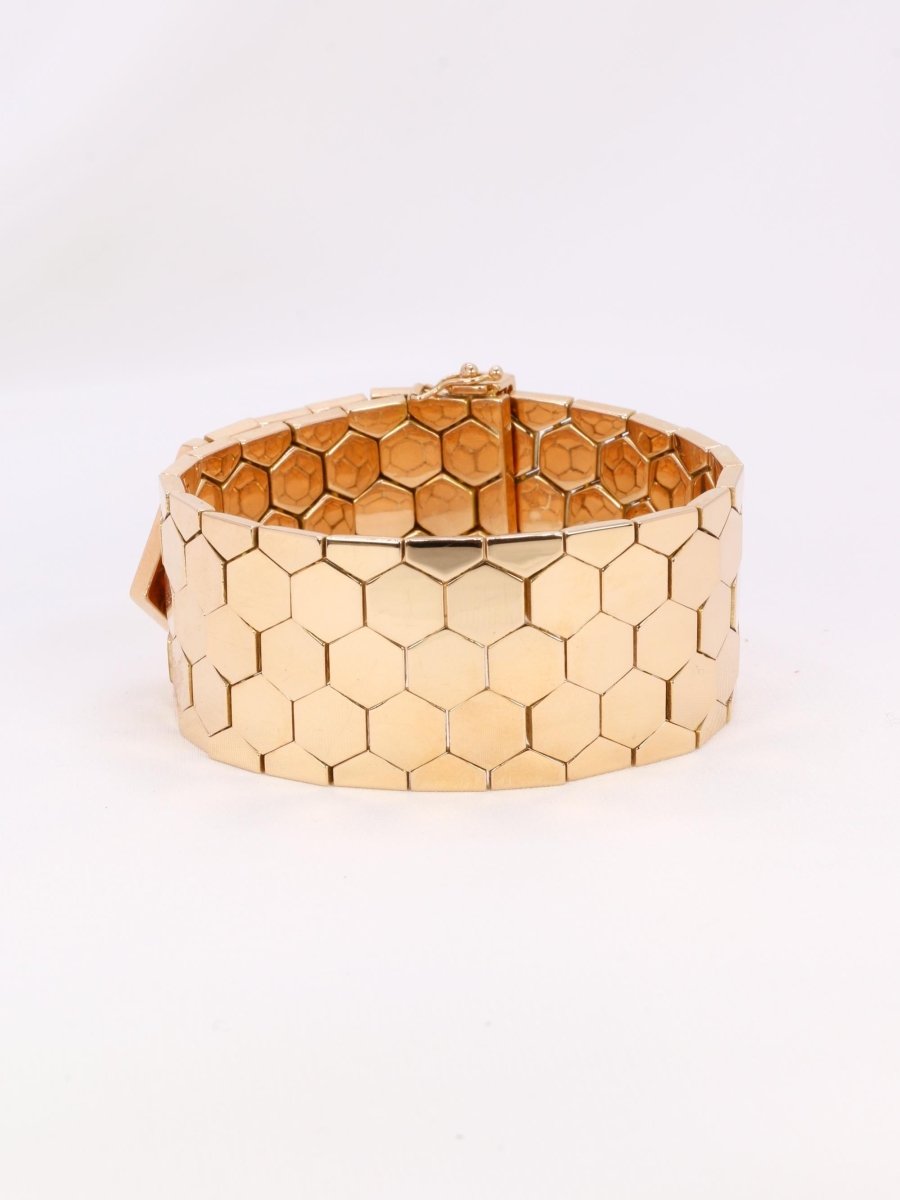 Bracelet ceinture vintage or rose diamants 1.4 ct - Castafiore