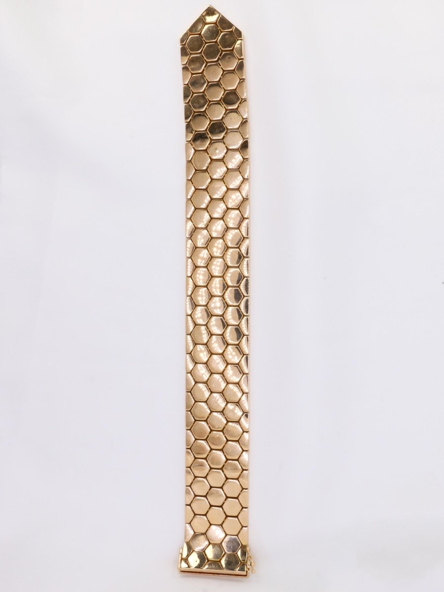 Bracelet ceinture vintage or rose diamants 1.4 ct - Castafiore