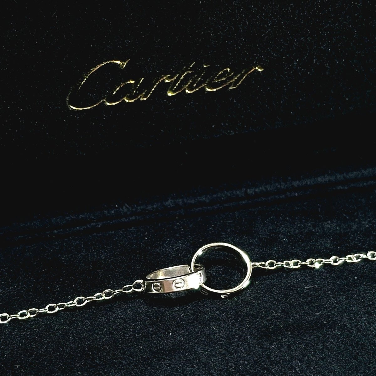 Bracelet Chaîne CARTIER "Love" en or blanc - Castafiore