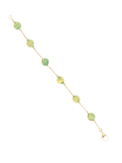 Bracelet Chaîne en or jaune et perles - Castafiore