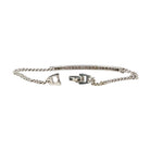 Bracelet chaîne gourmette or blanc diamants 0,6 ct - Castafiore