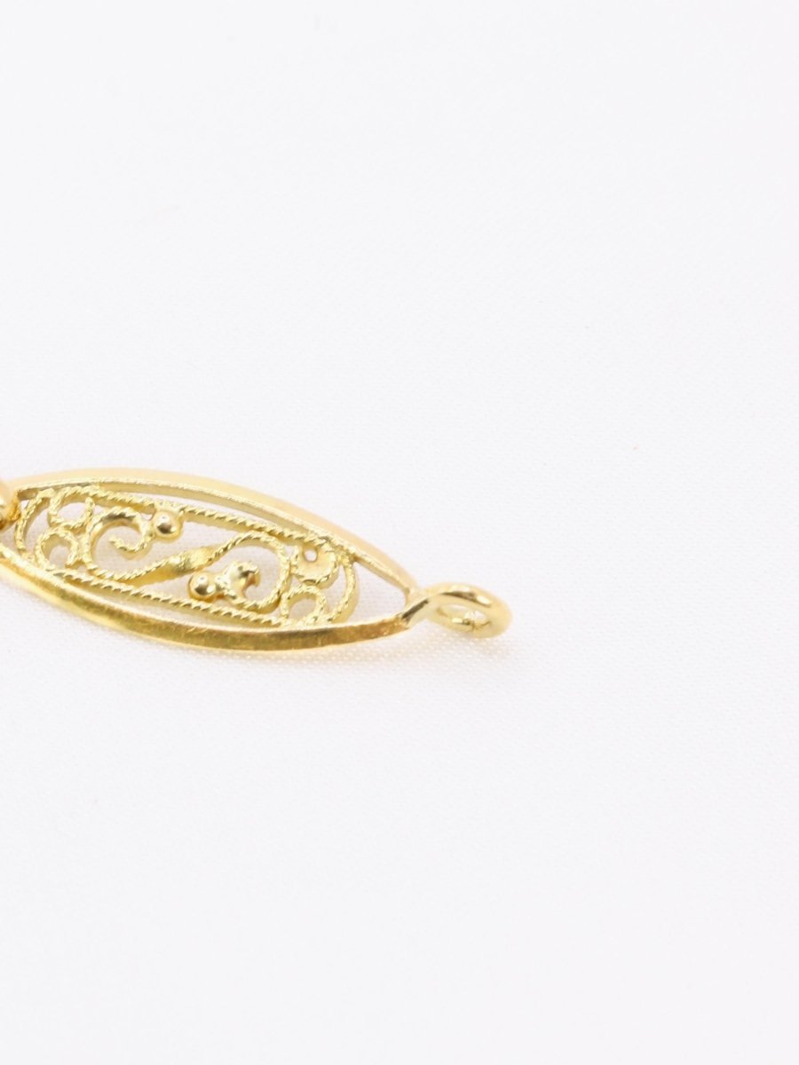 Bracelet chaîne maille filigrane or jaune - Castafiore