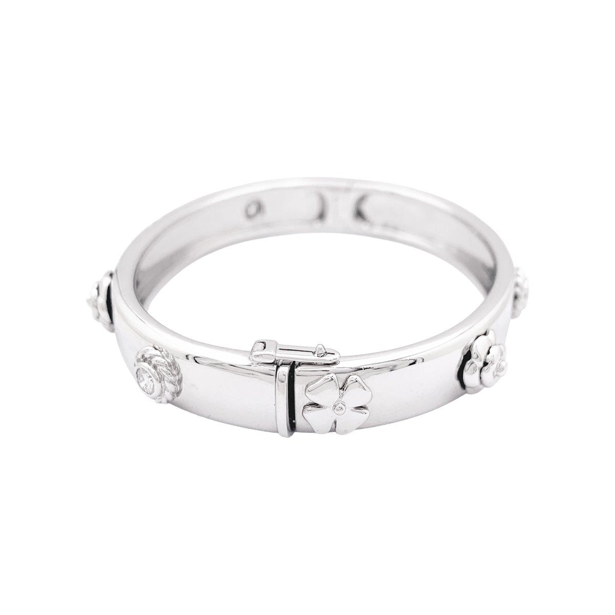 Bracelet Chanel "Trois Symboles" or blanc, diamants. - Castafiore