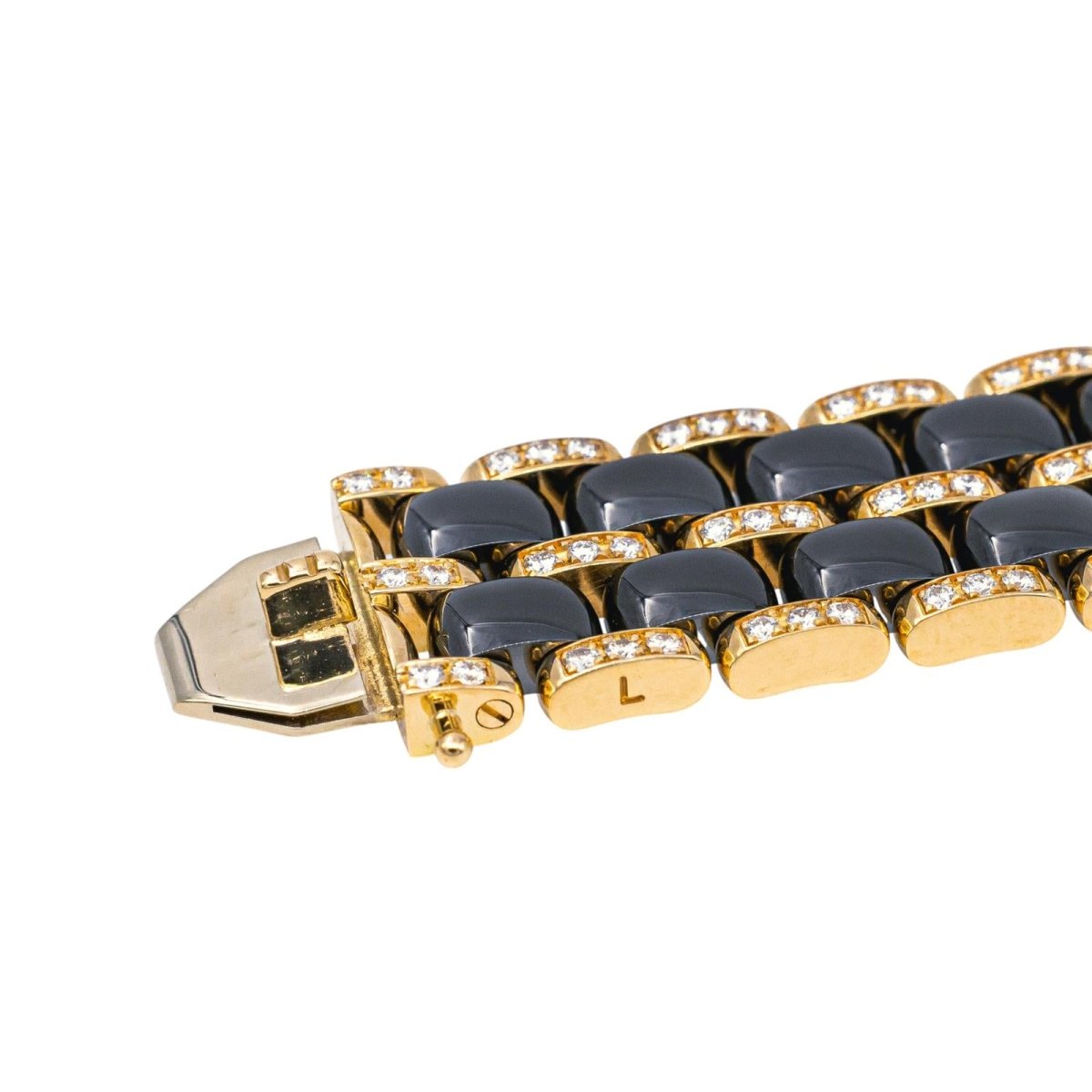 Bracelet CHANEL "Ultra" en or rose, céramique et diamants - Castafiore