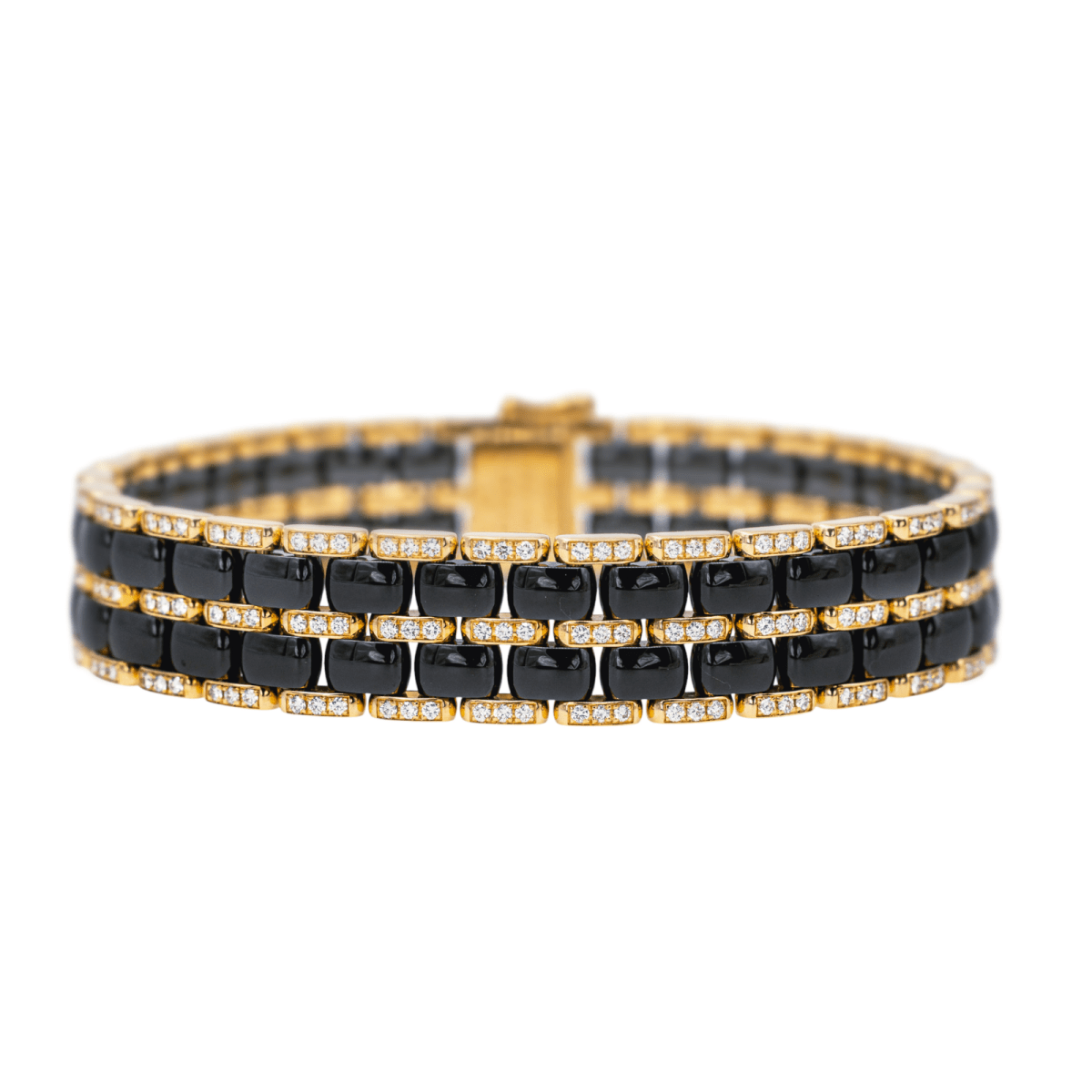 Bracelet CHANEL "Ultra" en or rose, céramique et diamants - Castafiore