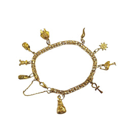 Bracelet Charm's maille en or jaune - Castafiore