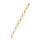 Bracelet CHAUMET en or jaune, corail et chrysoprase - Castafiore