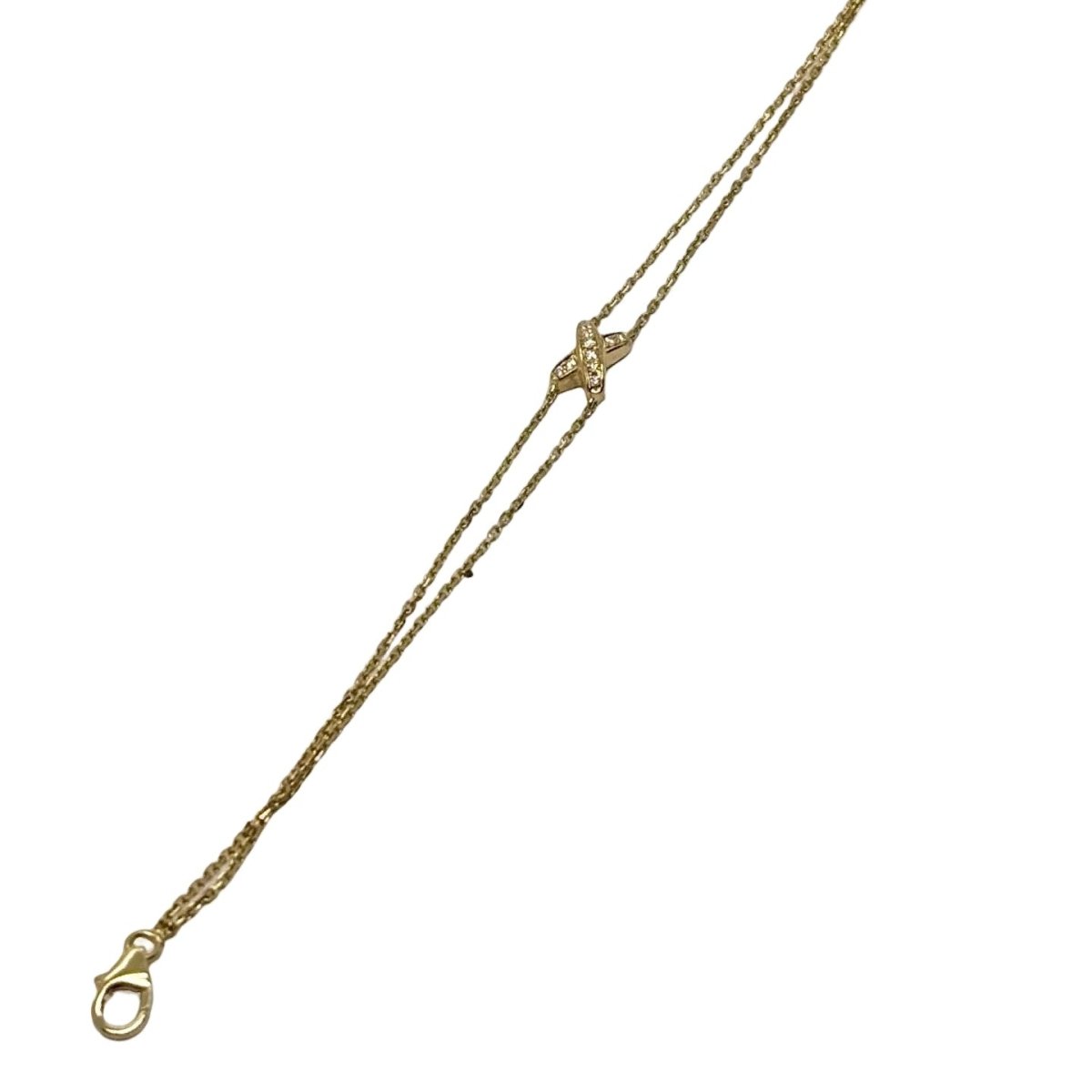 Bracelet CHAUMET "Lien" en or jaune et diamants - Castafiore