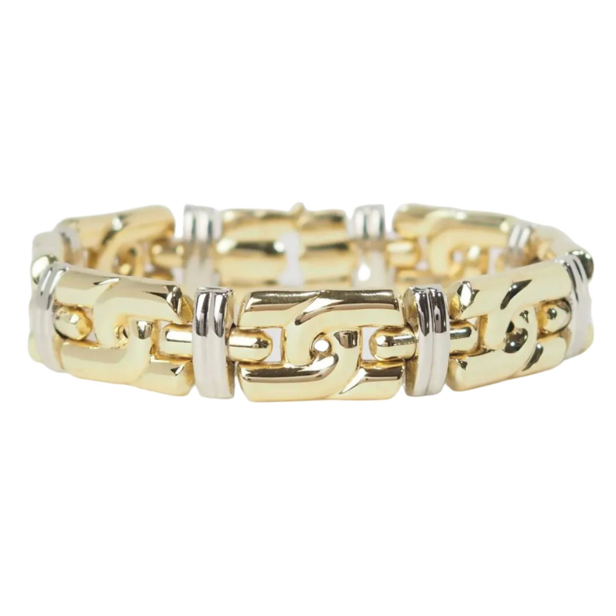 Bracelet Chimento en or jaune et blanc - Castafiore