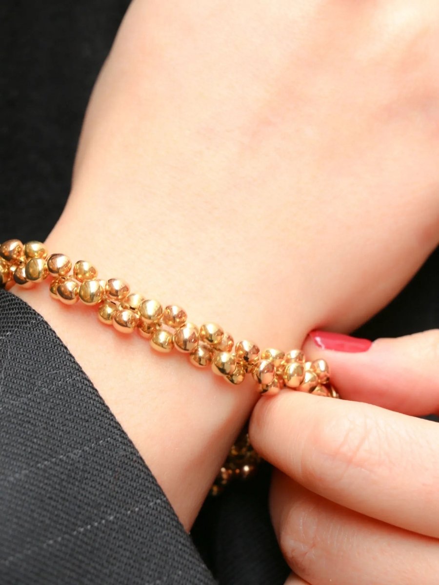Bracelet Chimento or jaune & rose - Castafiore