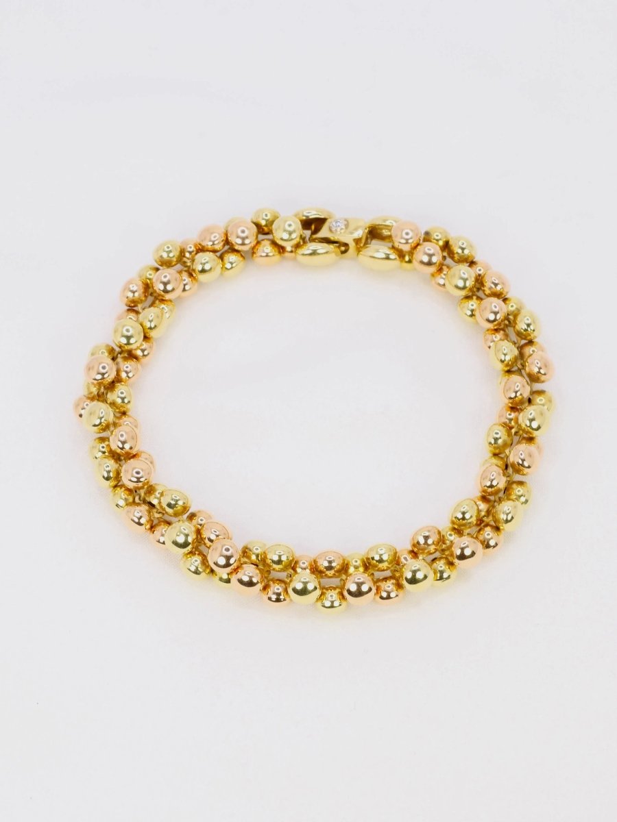 Bracelet Chimento or jaune & rose - Castafiore