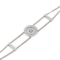 Bracelet CHOPARD "Happy Spirit" en or blanc et diamants - Castafiore