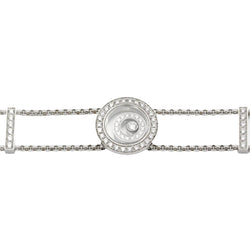 Bracelet CHOPARD "Happy Spirit" en or blanc et diamants - Castafiore