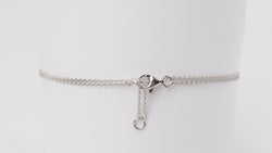 Bracelet coeur en or blanc et diamants - Castafiore