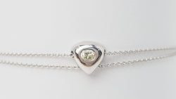 Bracelet coeur en or blanc et diamants - Castafiore