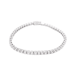 Bracelet DAMIANI "Tennis" en or blanc et diamants - Castafiore
