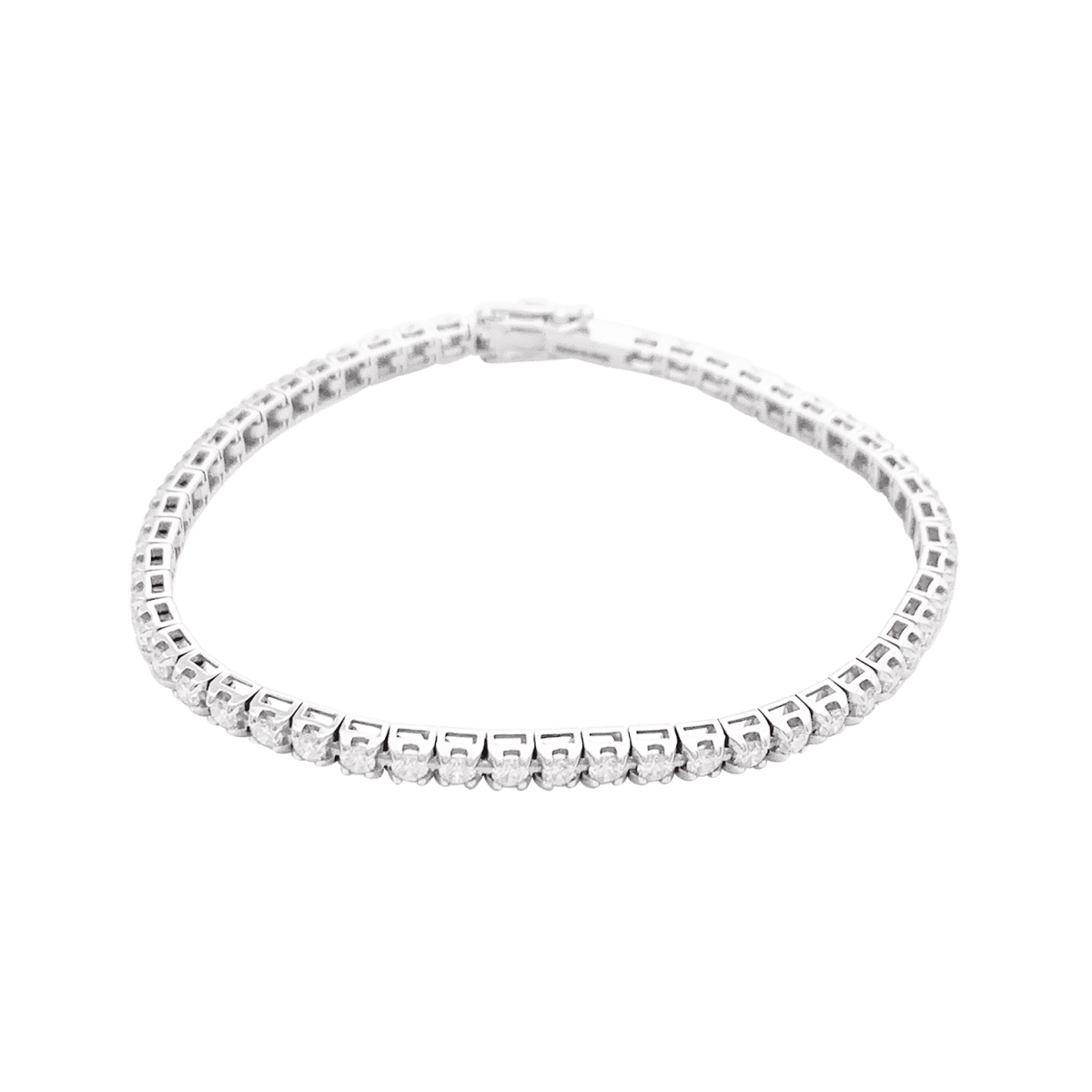 Bracelet DAMIANI "Tennis" en or blanc et diamants - Castafiore