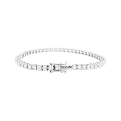 Bracelet DAMIANI "Tennis" en or blanc et diamants - Castafiore