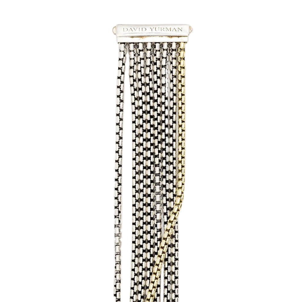 Bracelet DAVID YURMAN en argent et or jaune - Castafiore