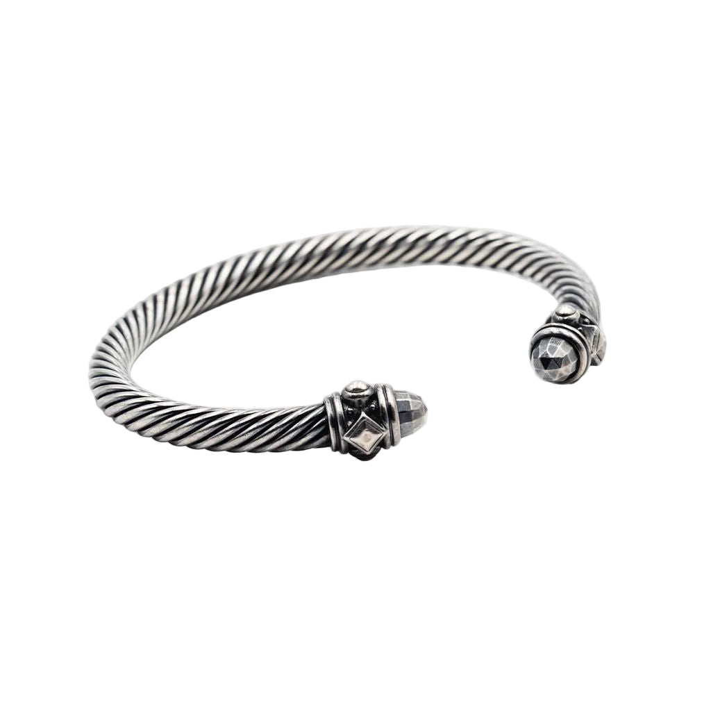 Bracelet DAVID YURMAN "Renaissance" en argent noirci - Castafiore