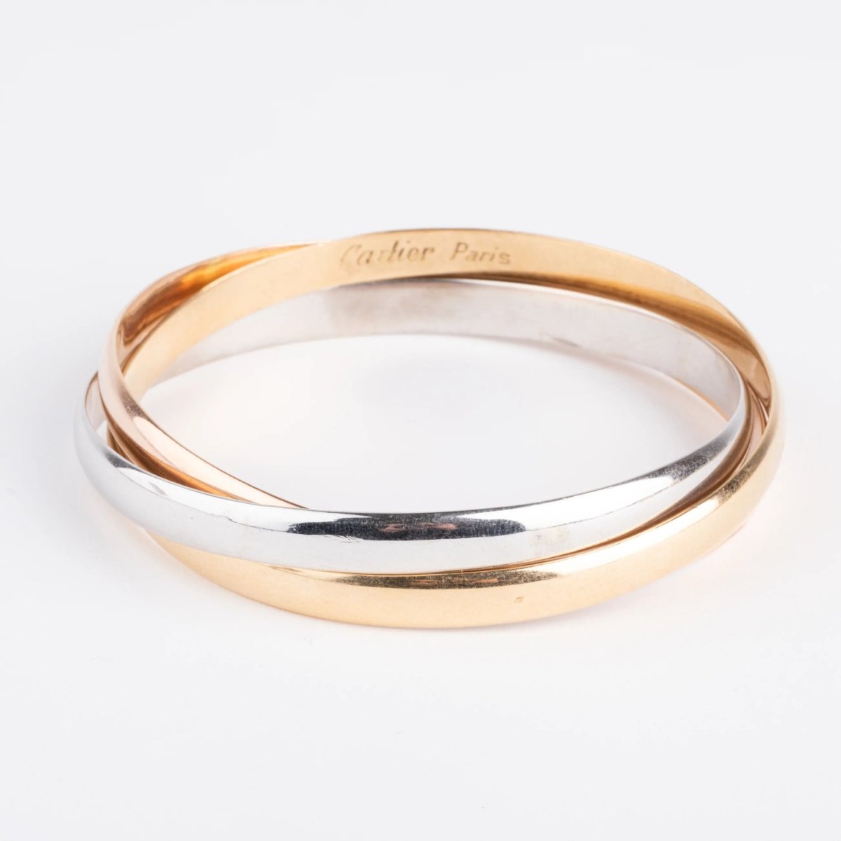 Bracelet de la Maison Cartier modèle Trinity 3 ors - Castafiore