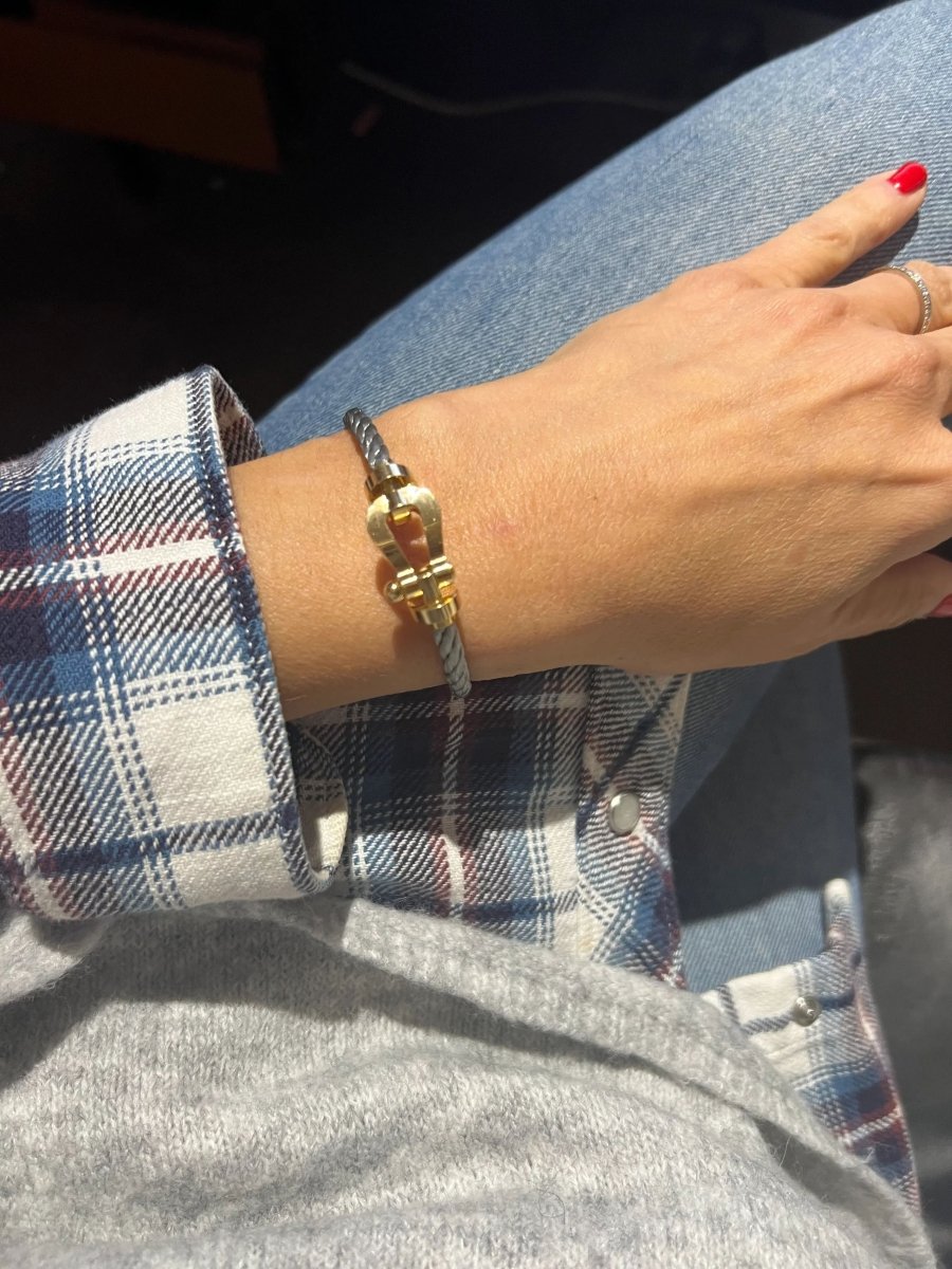 Bracelet de la maison Fred force 10 en or et acier - Castafiore