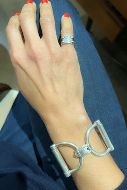 Bracelet de la maison Hermès en argent - Castafiore