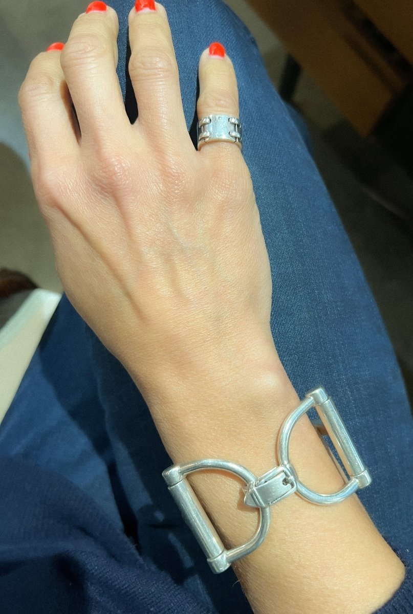 Bracelet de la maison Hermès en argent - Castafiore